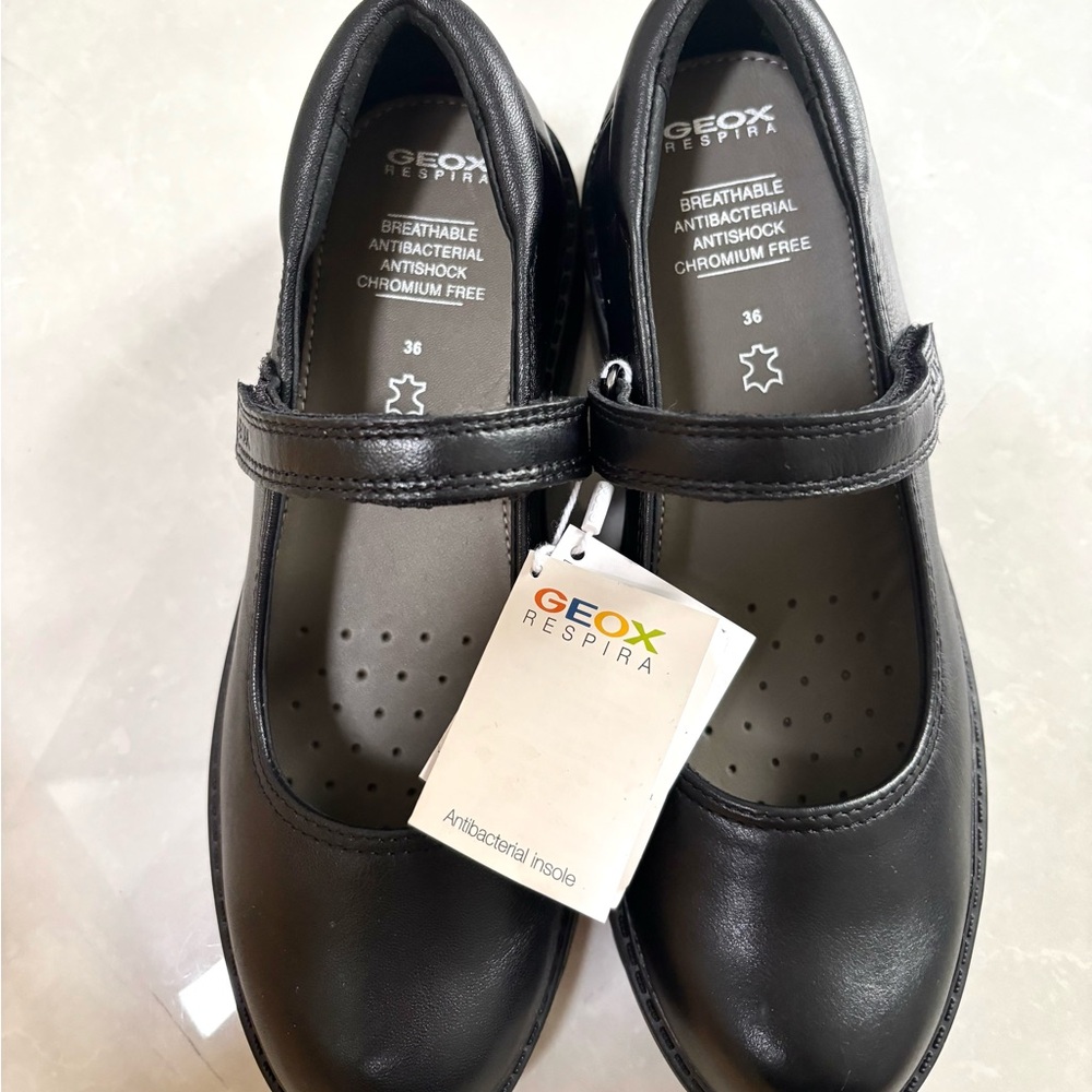 Geox Respira Women Black Shoes Size36